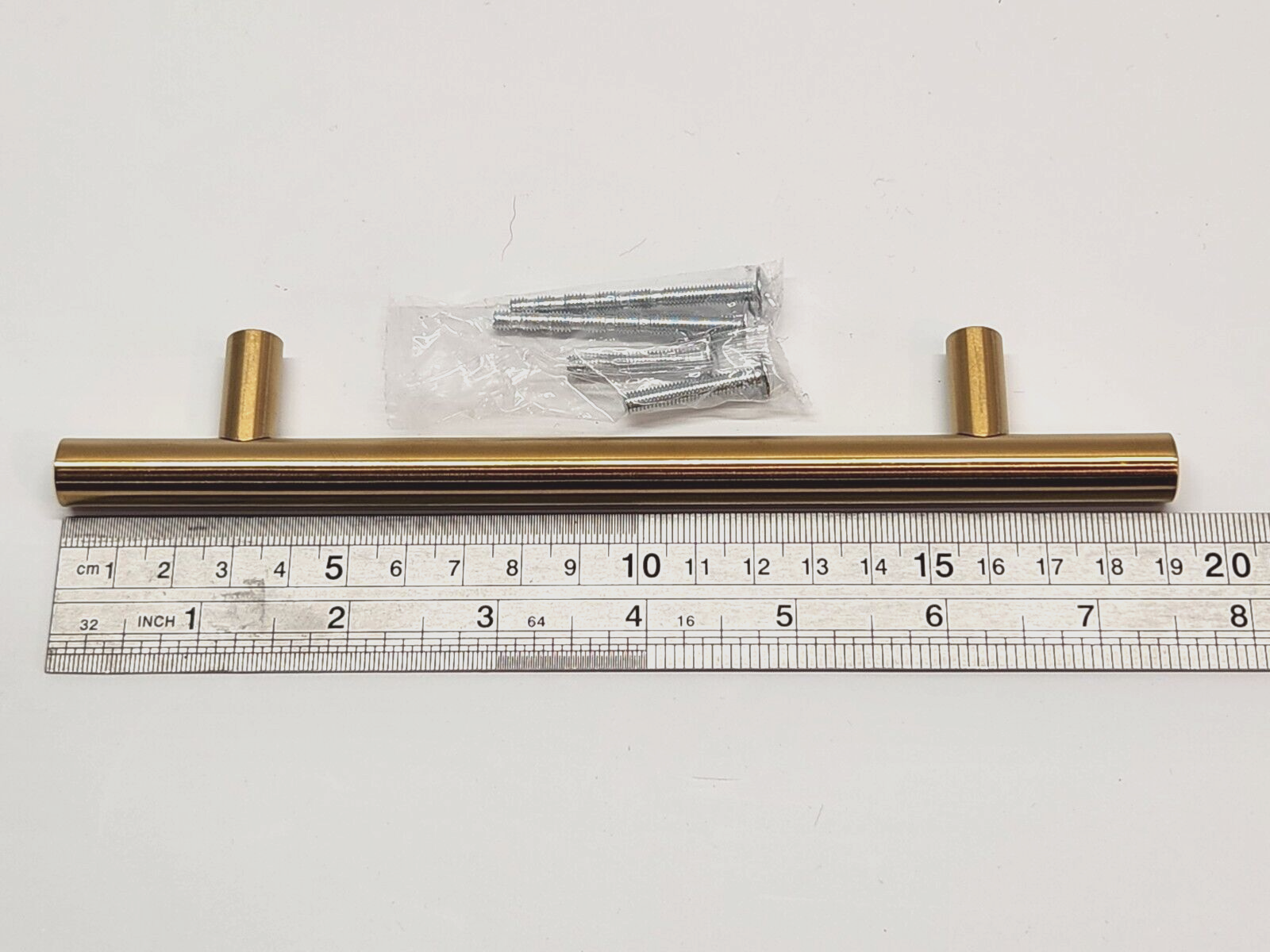 Gold Drawer Handles 5pcs 128mm Centres Stainless Steel Kitchen Cabinet Pulls