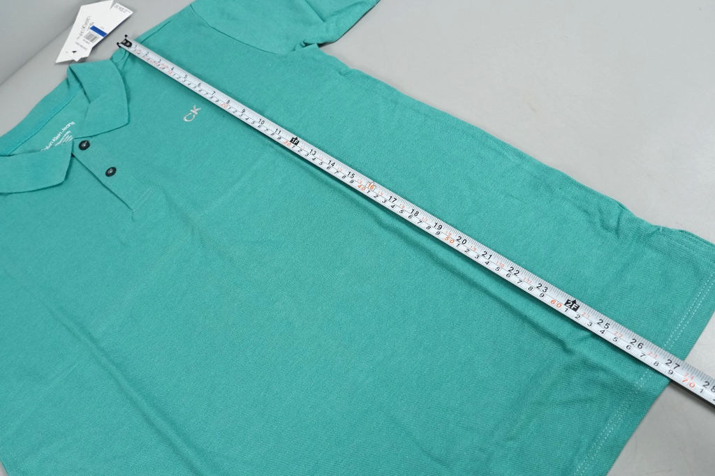 Calvin Klein Kids Polo T-Shirt Turquoise Size: Kids XL (18-20yo) Short Sleeve