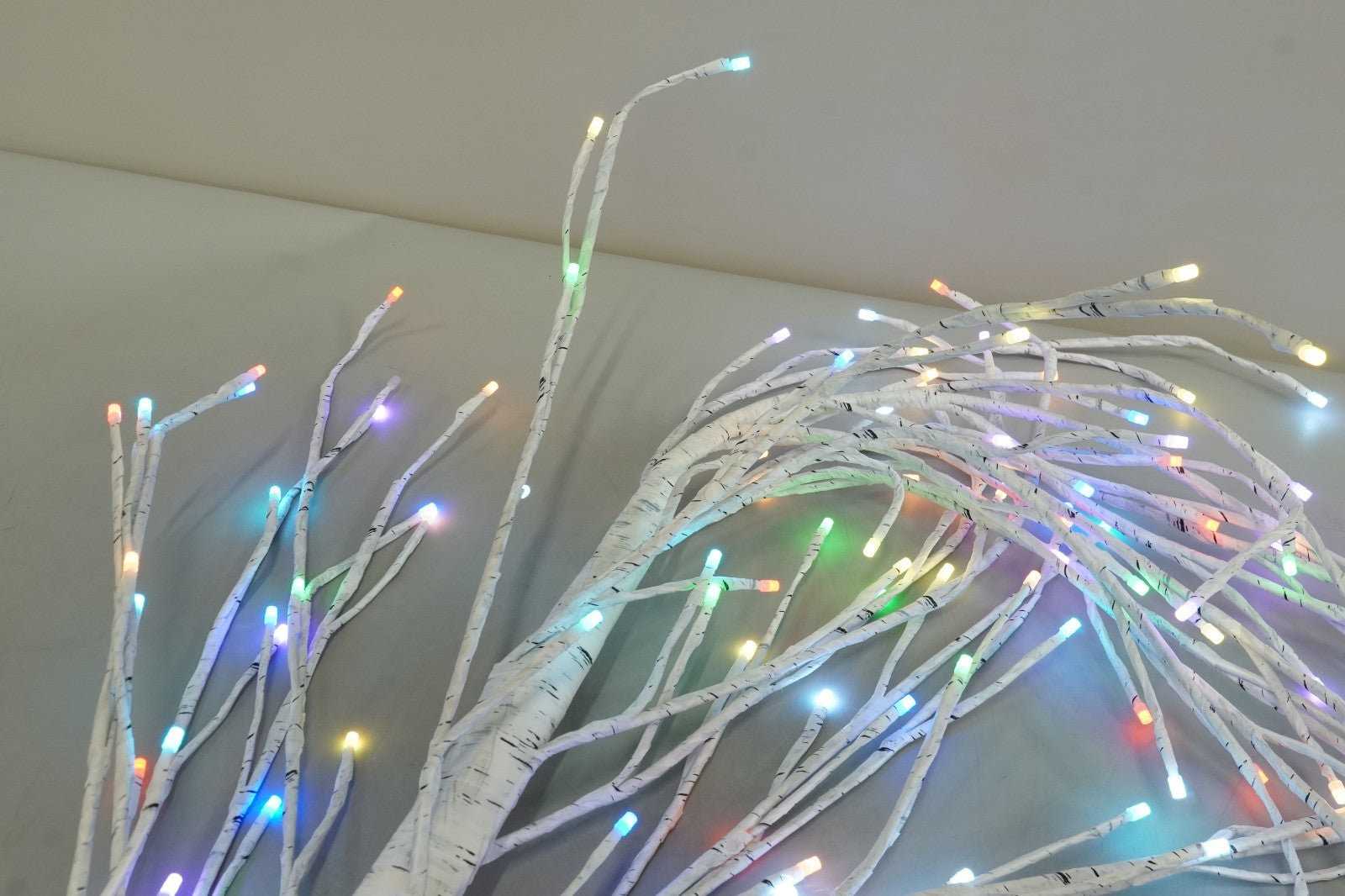 Artificial Lighted Birch Tree 6FT Colour Changing with LED Lights Timer White