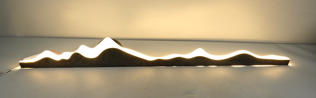 LED Wall Light Wall Art  Lighted Dimmable with Remote Control 120cm