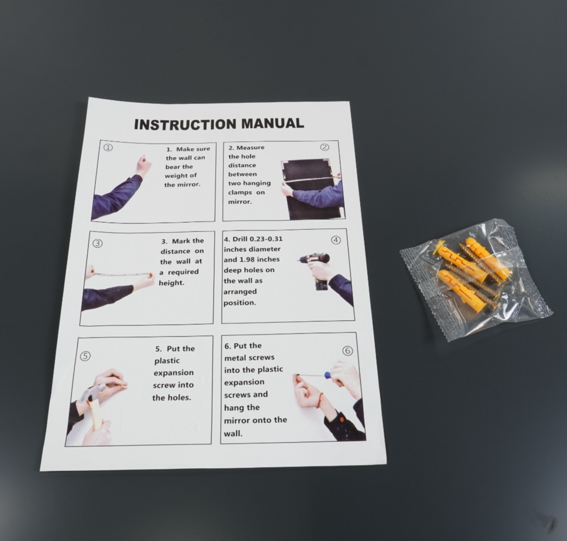 Wall Mirror 75x100 CM Bathroom Vanity Mirror Gold Frame Large