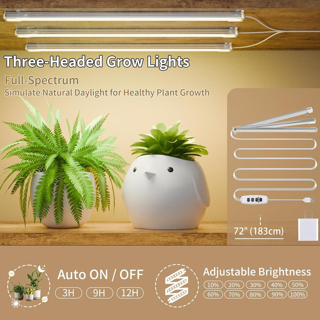 Plant Stand 8-Tier With LED Lights 62-Inch Indoor Shelf for Multiple Plants