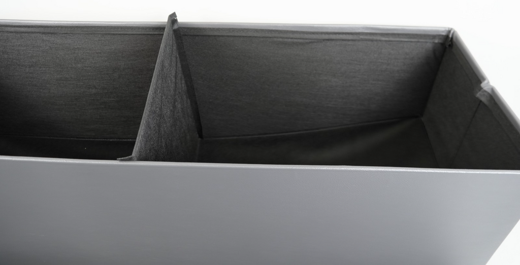 Storage Ottoman Bench 110cm Foot Rest Stool Storage Bench Leather Slate Grey