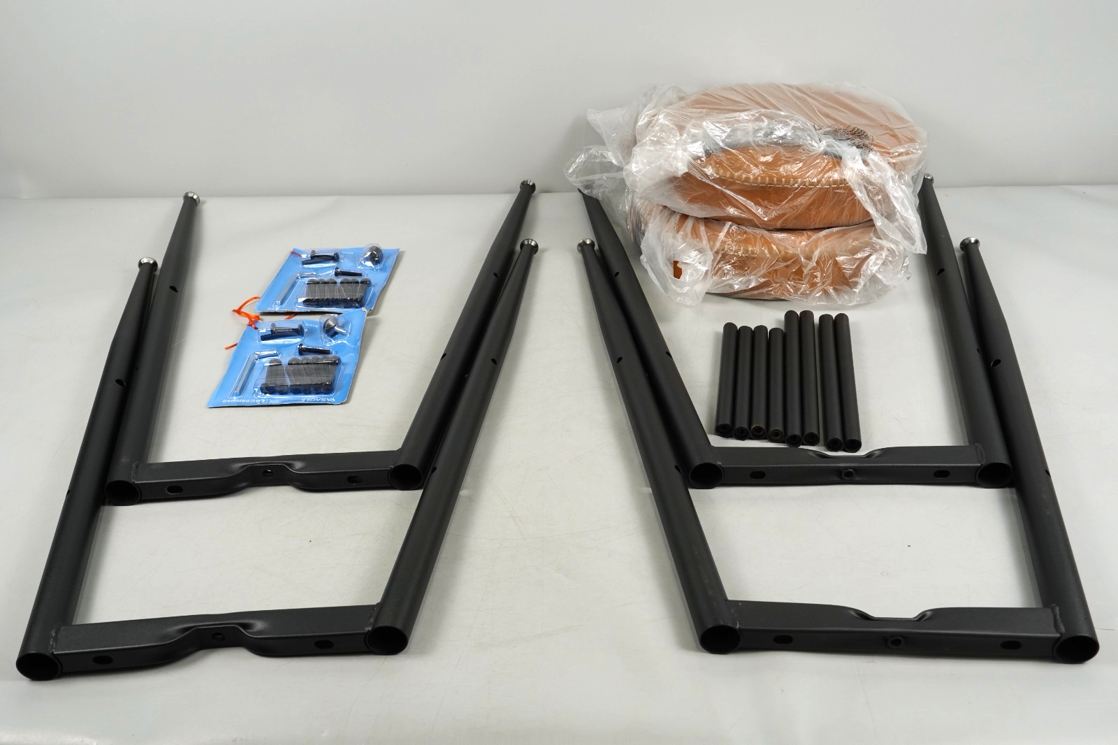 Breakfast Kitchen Bar Stools Counter 76.2cm Stitched Synthetic Leather Brown