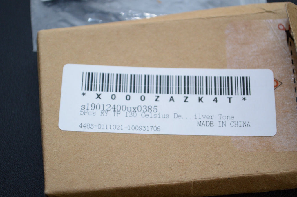 RY TF Thermal Fuse 130C Degree Cutoff AC 250V 10A Orange Silver Tone 5Pcs