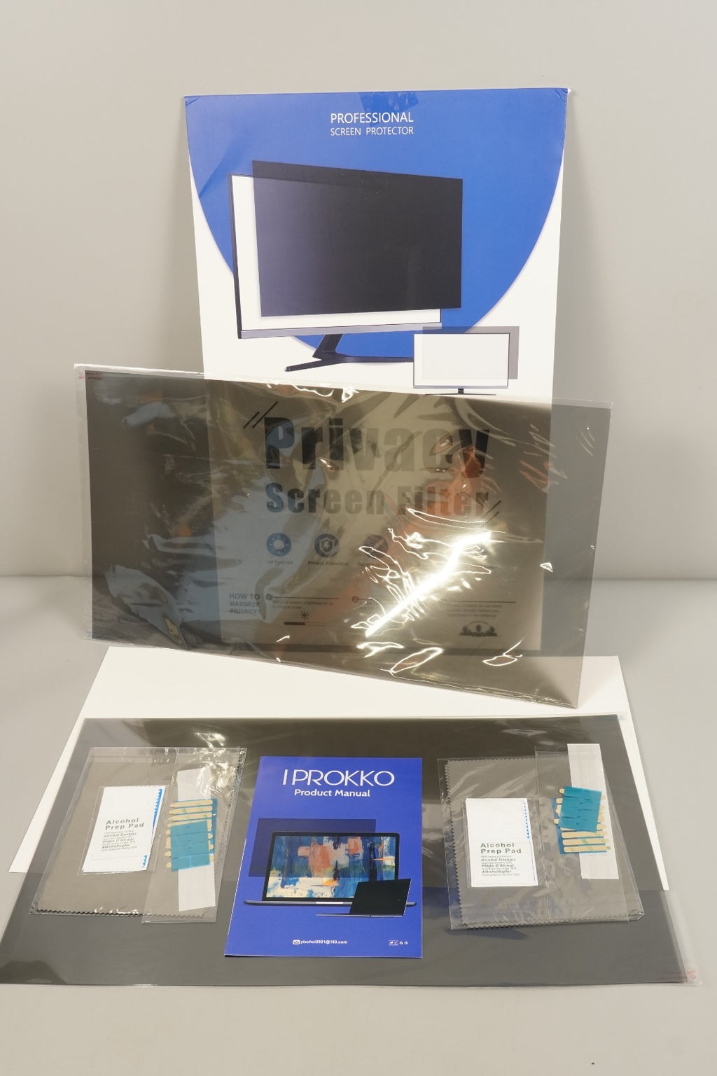 2x24in Privacy Screen Protector Anti Glare UV Blue Light PC Computer Monitor16:9