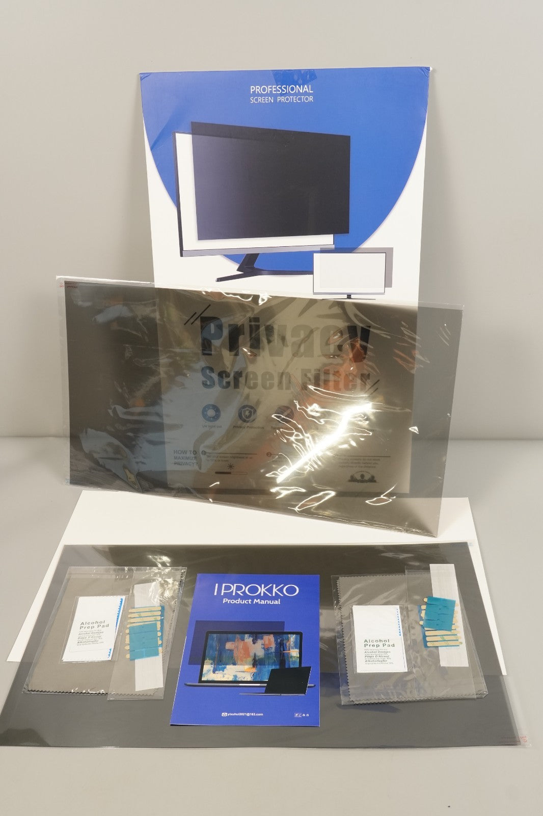 2x24in Privacy Screen Protector Anti Glare UV Blue Light PC Computer Monitor16:9