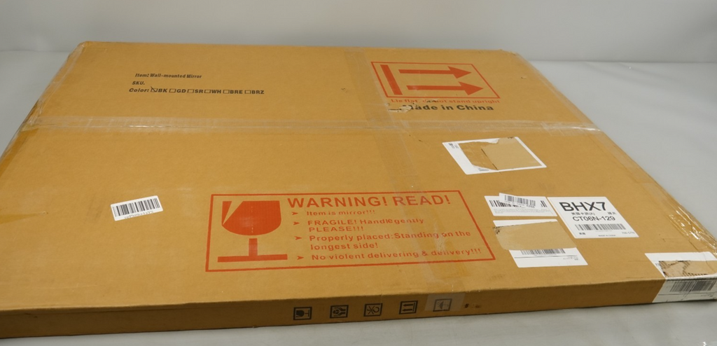 Wall Mirror Black Vanity Mirror 75x100 CM Wall-Mounted Mirror