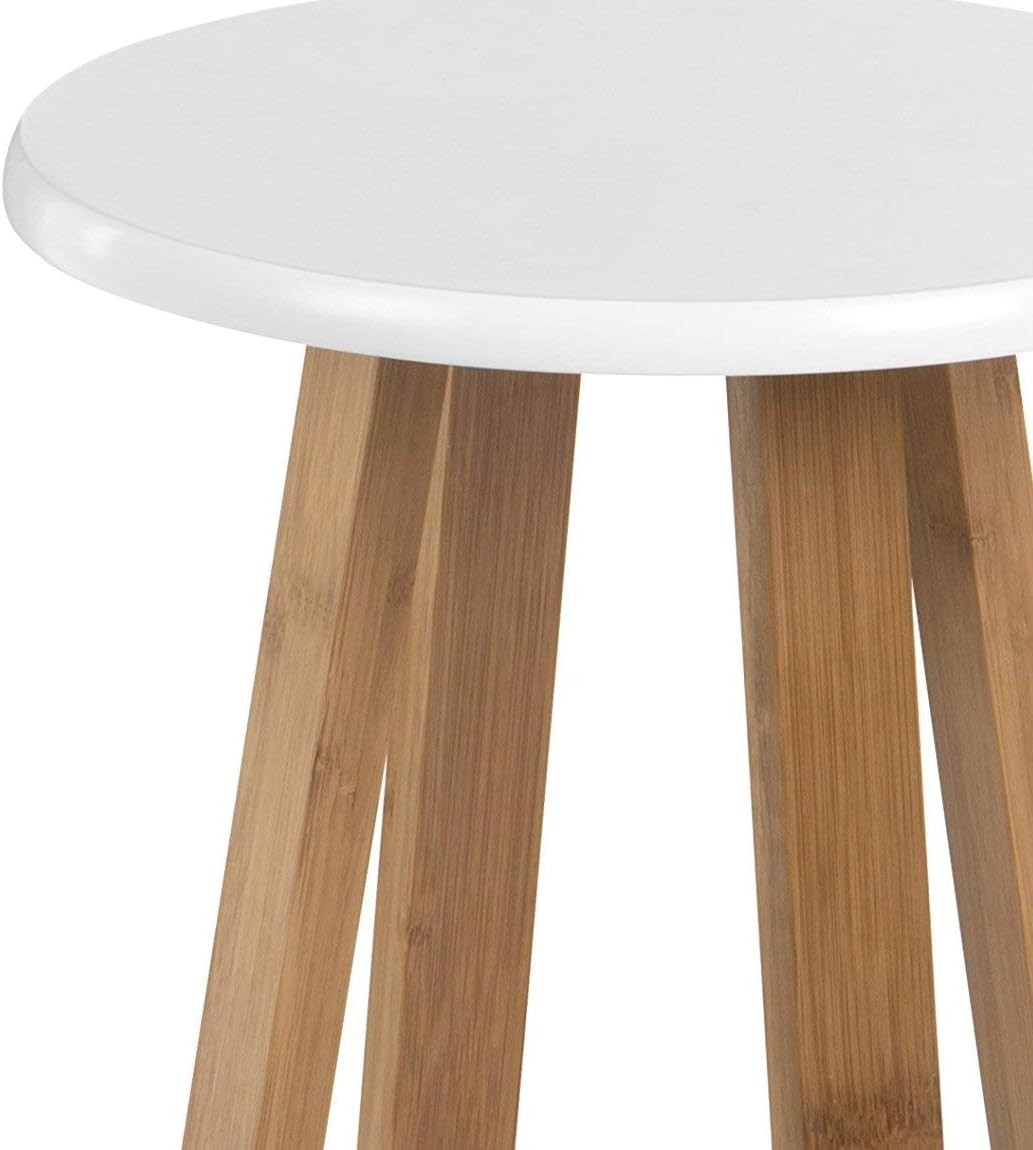 Bamboo Kitchen Stool Wooden Bar Stool Round Kitchen Viborg