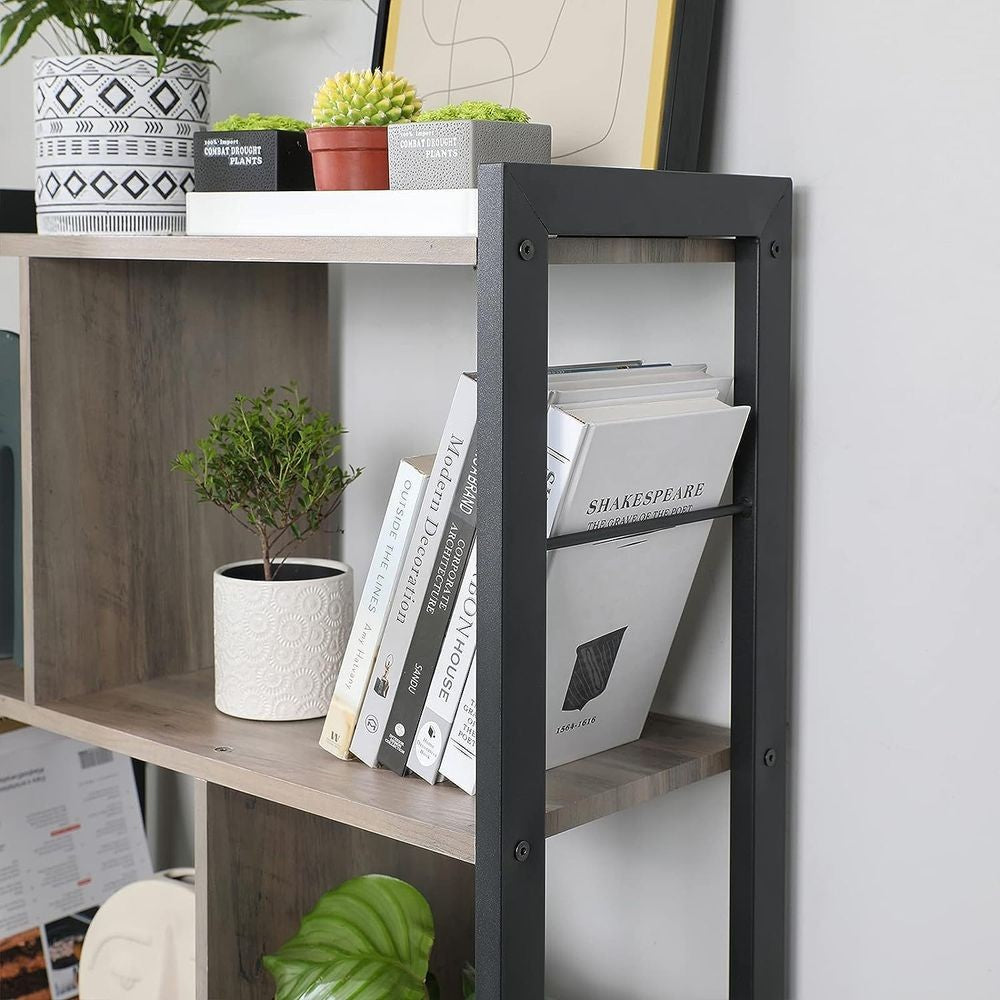 Bookcase Large Standing Shelf Unit with Open Shelves 74x30x154.5cm
