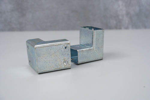 4x 2-Way Gazebo Corner Brackets Tube Metal Connectors