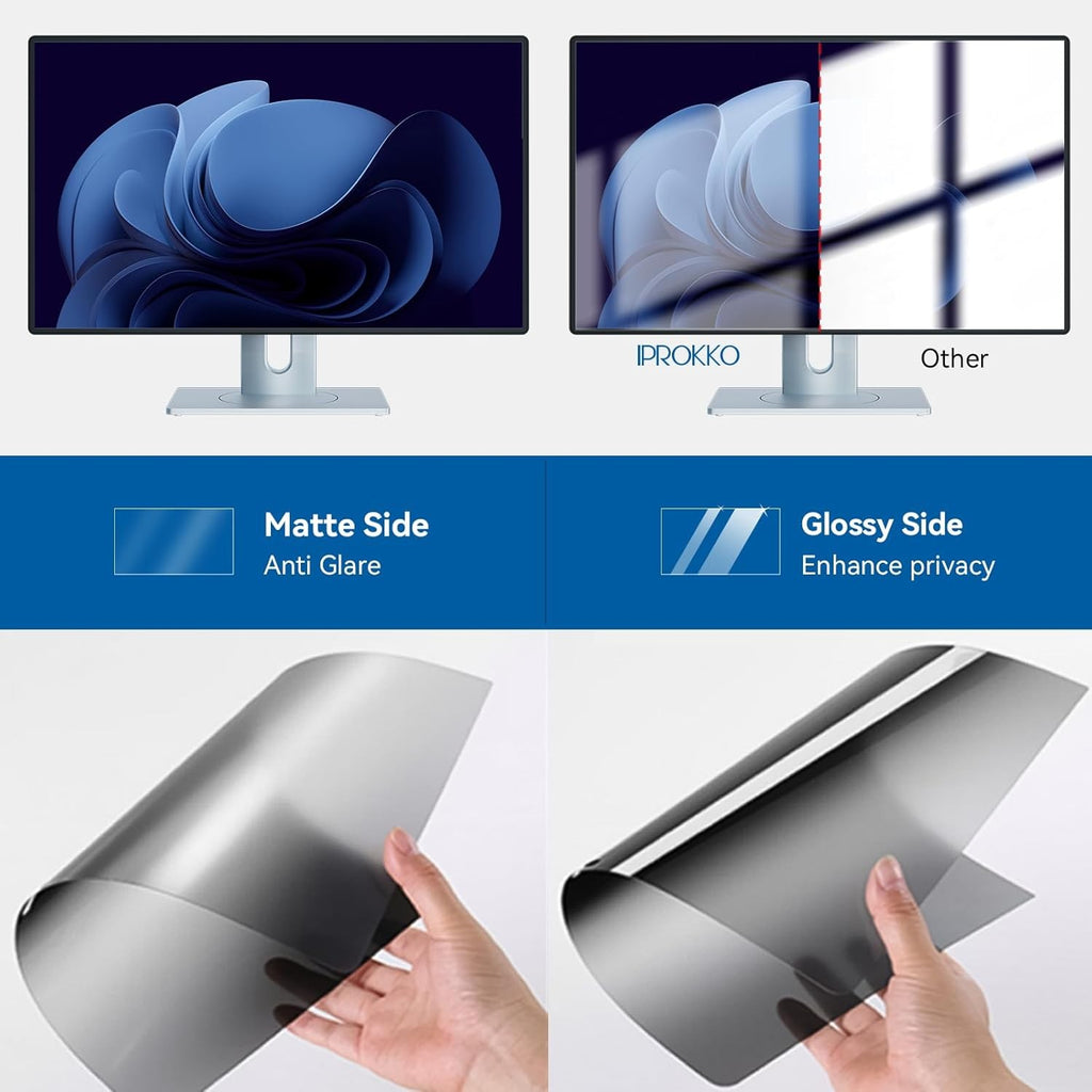 23in Privacy Screen Protector Anti Glare UV Blue Light PC Computer Monitor 16:9