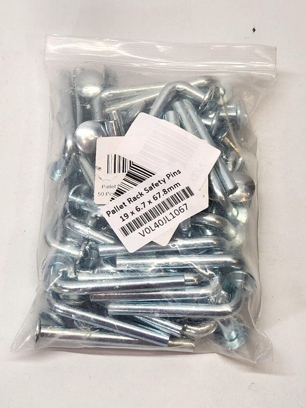 Pallet Rack Safety Bolts Beam Locker Round Top Hat 19 x 6.7 x 67.8mm 50pcs