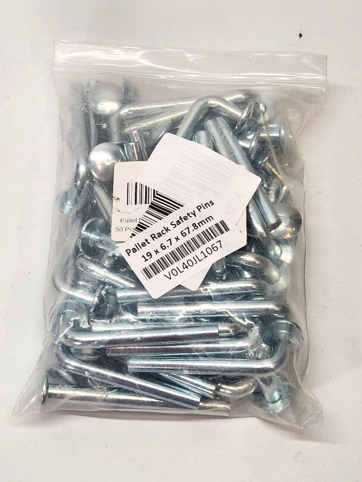 Pallet Rack Safety Bolts Beam Locker Round Top Hat 19 x 6.7 x 67.8mm 50pcs