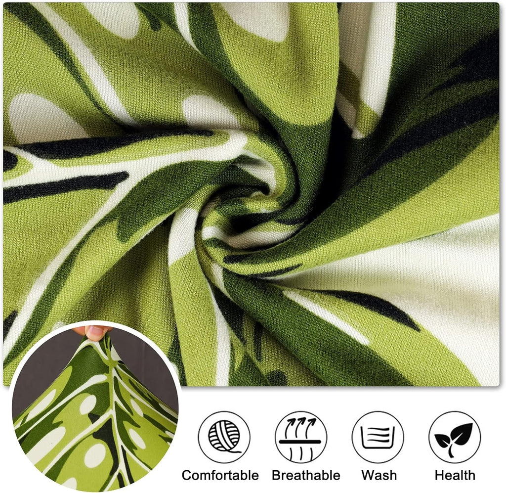 Dining Chair Slipcover XL 4 Pack High Back Chair Cover Stretch Spandex Printing