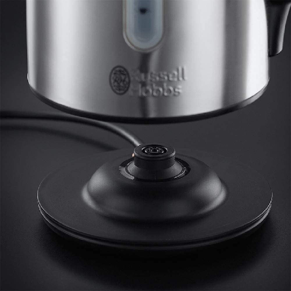 Electric Kettle Brushed Stainless Steel Russell Hobbs 1.7L Cordless Kettle