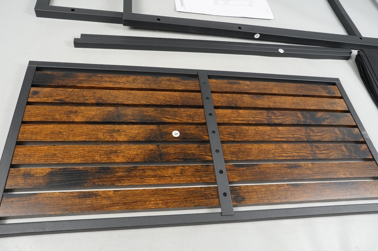 Laundry Basket 2 Compartments with 2 Storage Shelves Removable Bags 46L