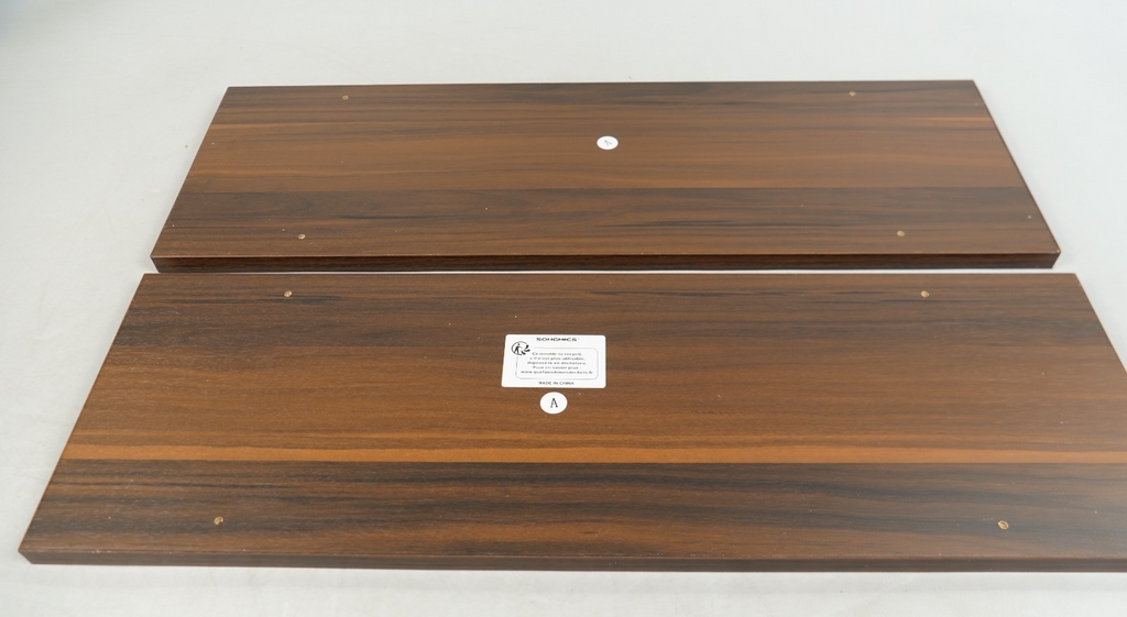 Floating Shelves Set of 2 Wood Decorative Retro Style Shelving