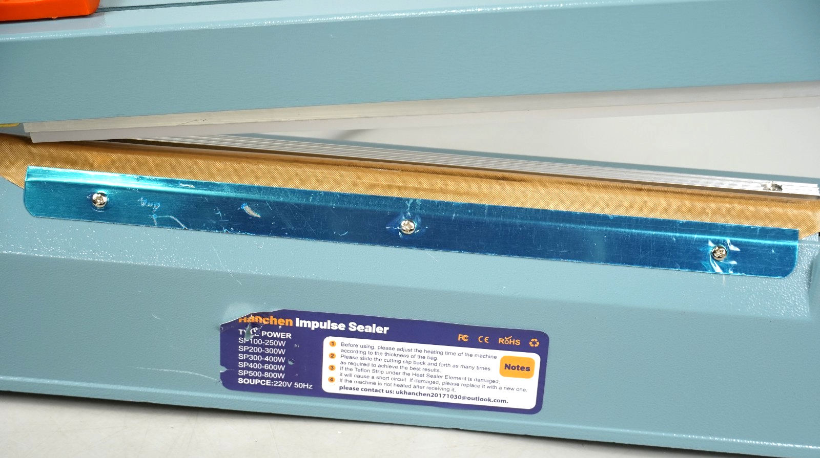 Heat Sealer Machine 300mm 400W Hanchen PFS-300C