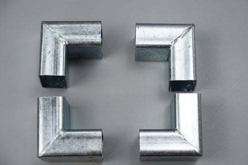 4x 2-Way Gazebo Corner Brackets Tube Metal Connectors
