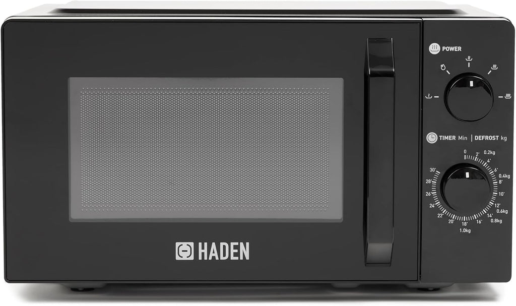 700W Microwave Manual Black 17 Litre Haden