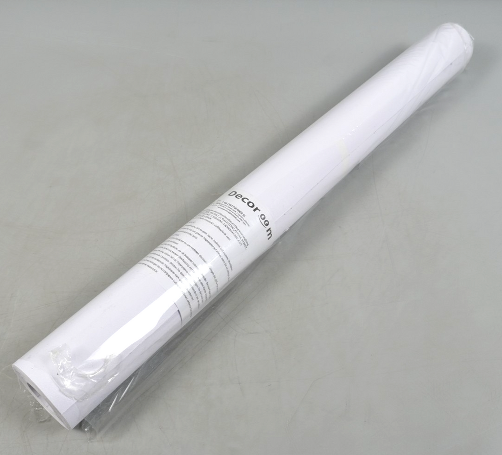 Sticky Back Plastic Wallpaper White Self Adhesive paper 60X1000cm Peel and Stick