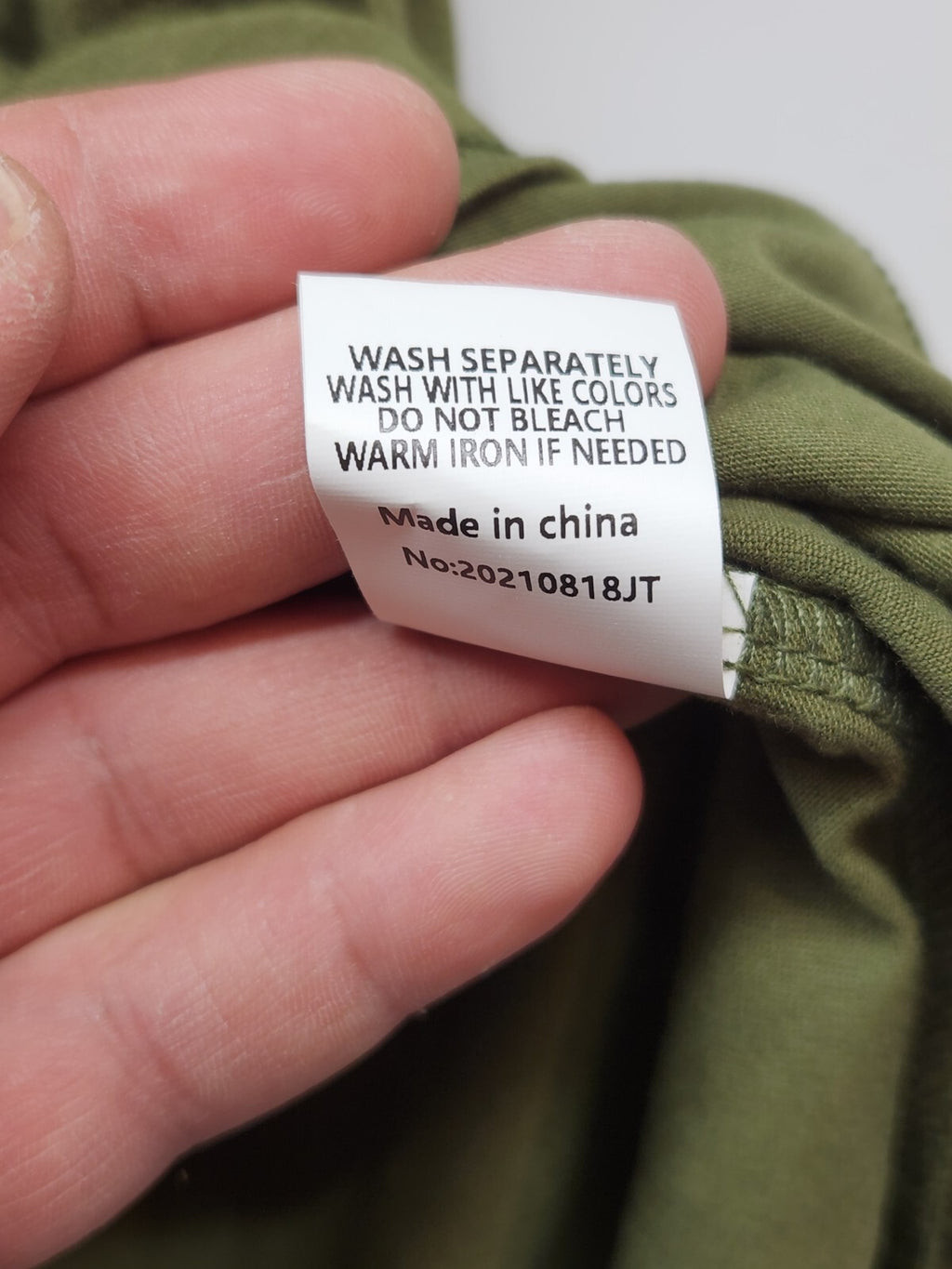 Women’s Long Sleeve Shift Dress in Army Green Casual Style, Size S, Polyester