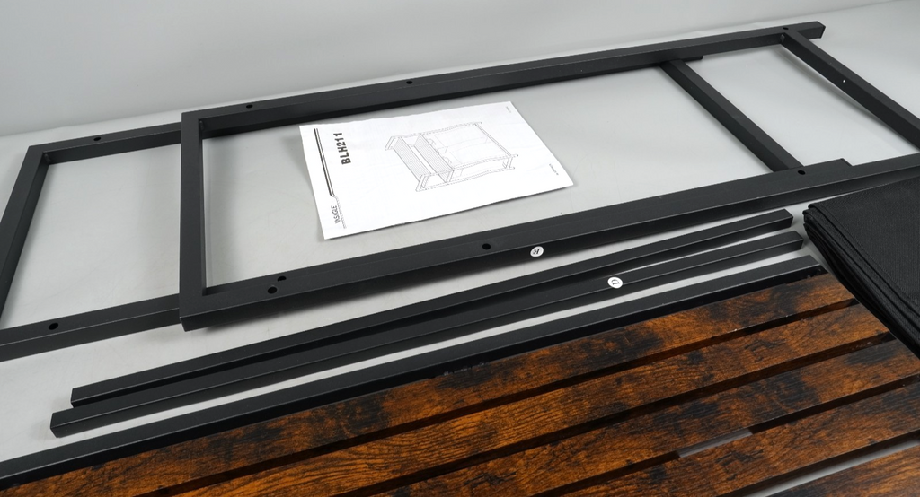 Laundry Basket 2 Compartments with 2 Storage Shelves Removable Bags 46L