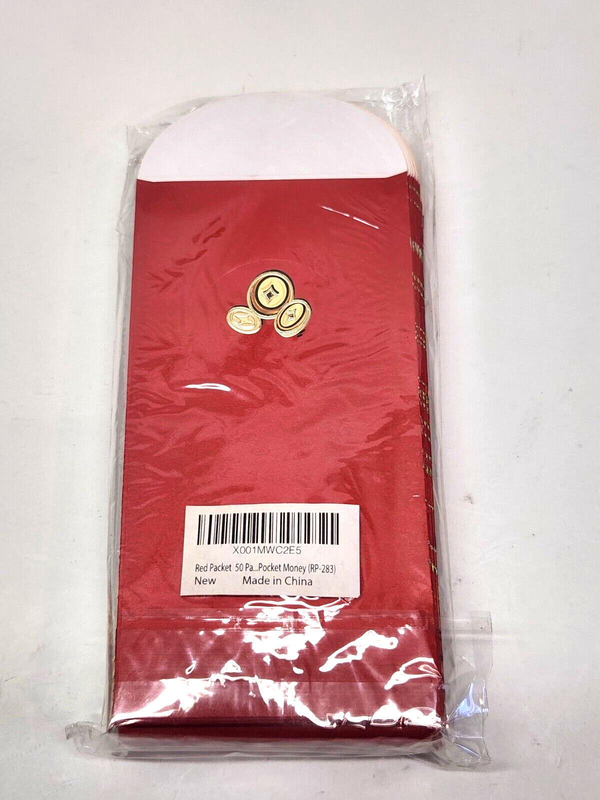 Chinese New Year Money Envelope Traditional Lai See Hong Bao Trendy Red 50pcs