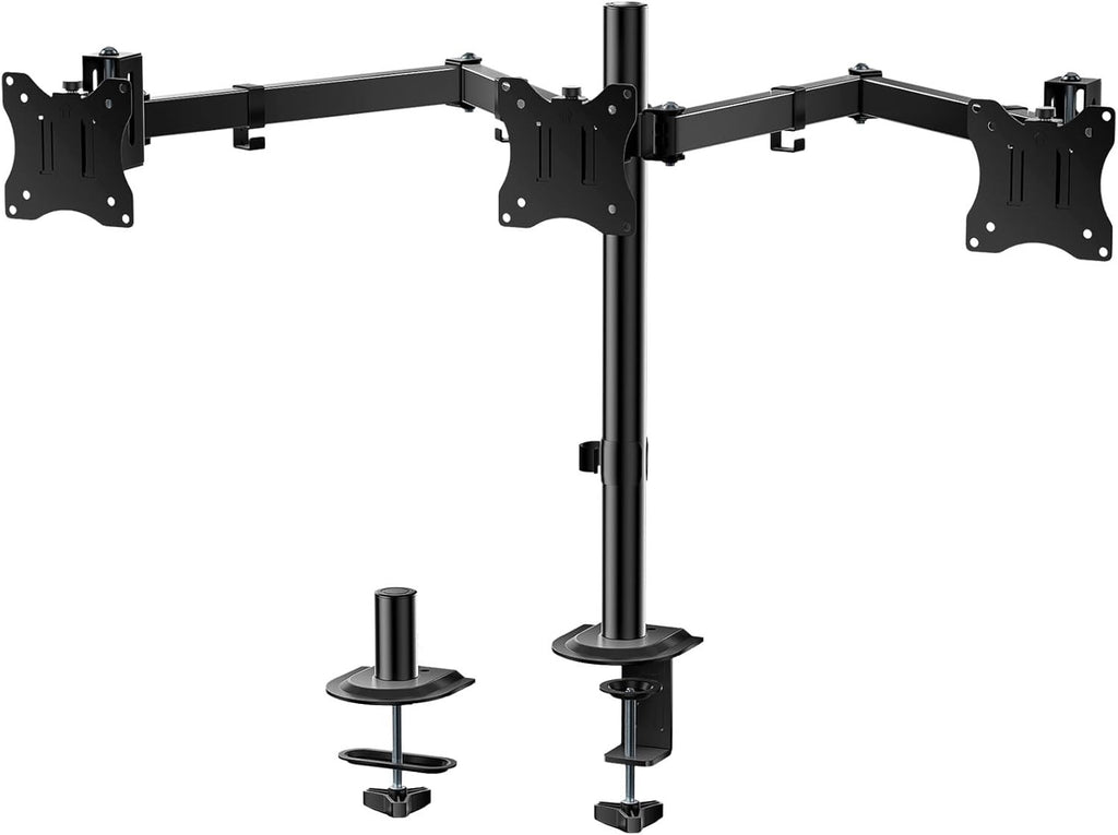Triple Monitor Mount Heavy Duty Triple Monitors Stand for 13-27 inch Screens