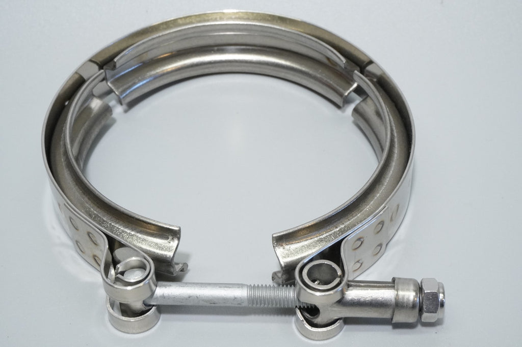 3.0" Inch Exhaust Clamp Kit Stainless V Band V-Band Set Heavy Duty Clamp Kit 2pc