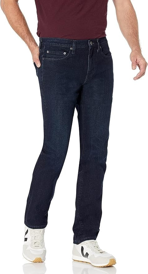 35W34L Men's Slim-Fit Jeans - Blue Over Dye - Amazon Essentials