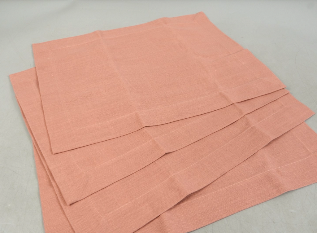 Linen Placemats Set of 4 Linen 14 x 19 Inch Blush Pink