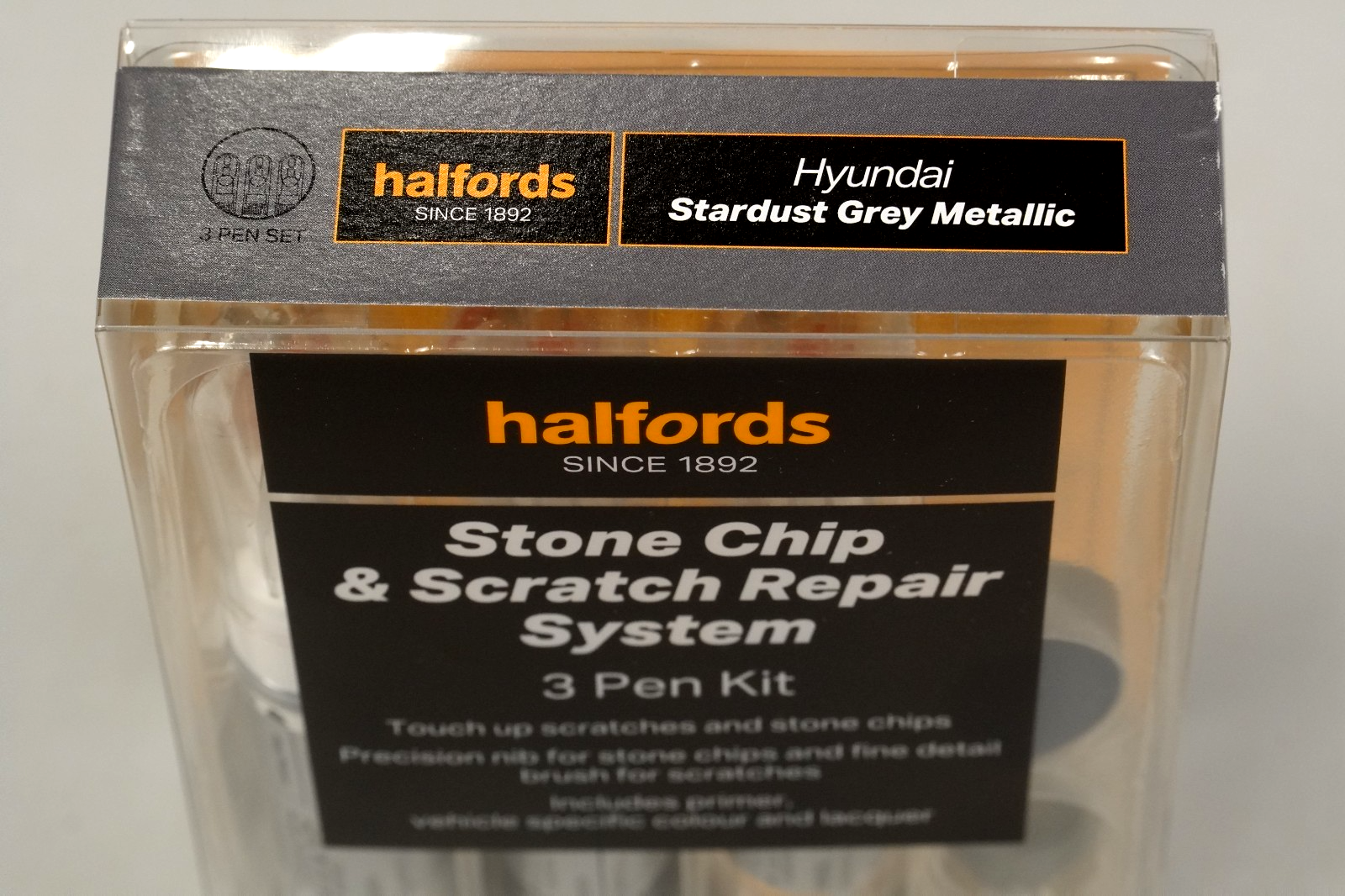 Hyundai Stardust Grey Metallic Touch Up Paint Stone Chip & Scratch Repair Kit