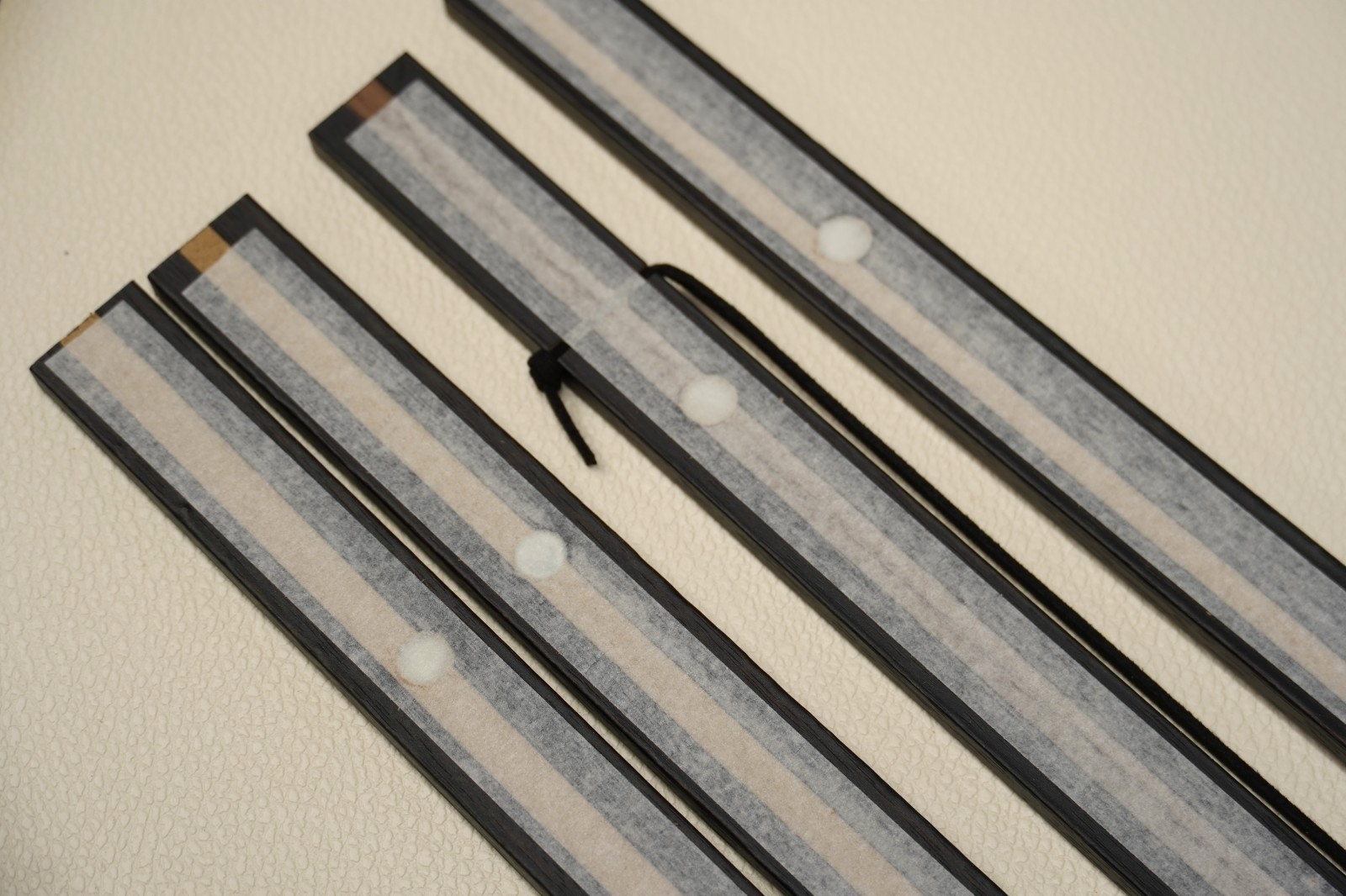 61cm Black Poster Hanger Set of 2 Magnetic Wood Strips