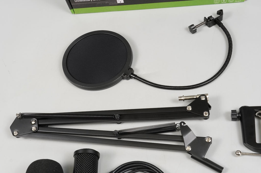 USB Condenser Microphone Microphone for PC Podcast with Mute Gaming Conference