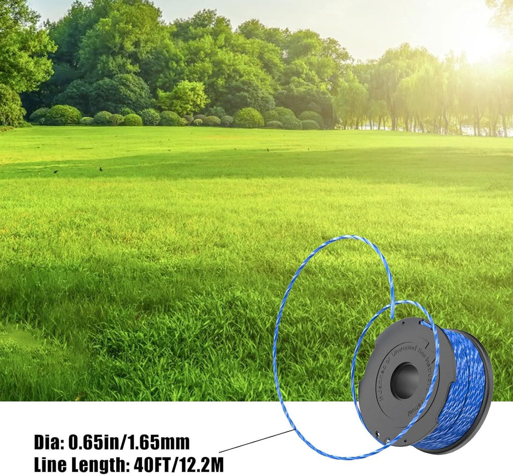 A6441 String Trimmer Spool Line 1.65mm 40 Feet for Black & Decker Grass Trimmer