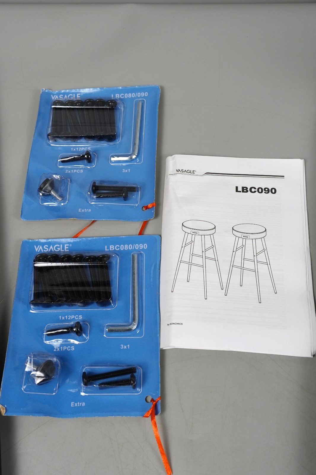 Breakfast Kitchen Bar Stools Counter 76.2cm Stitched Synthetic Leather Brown