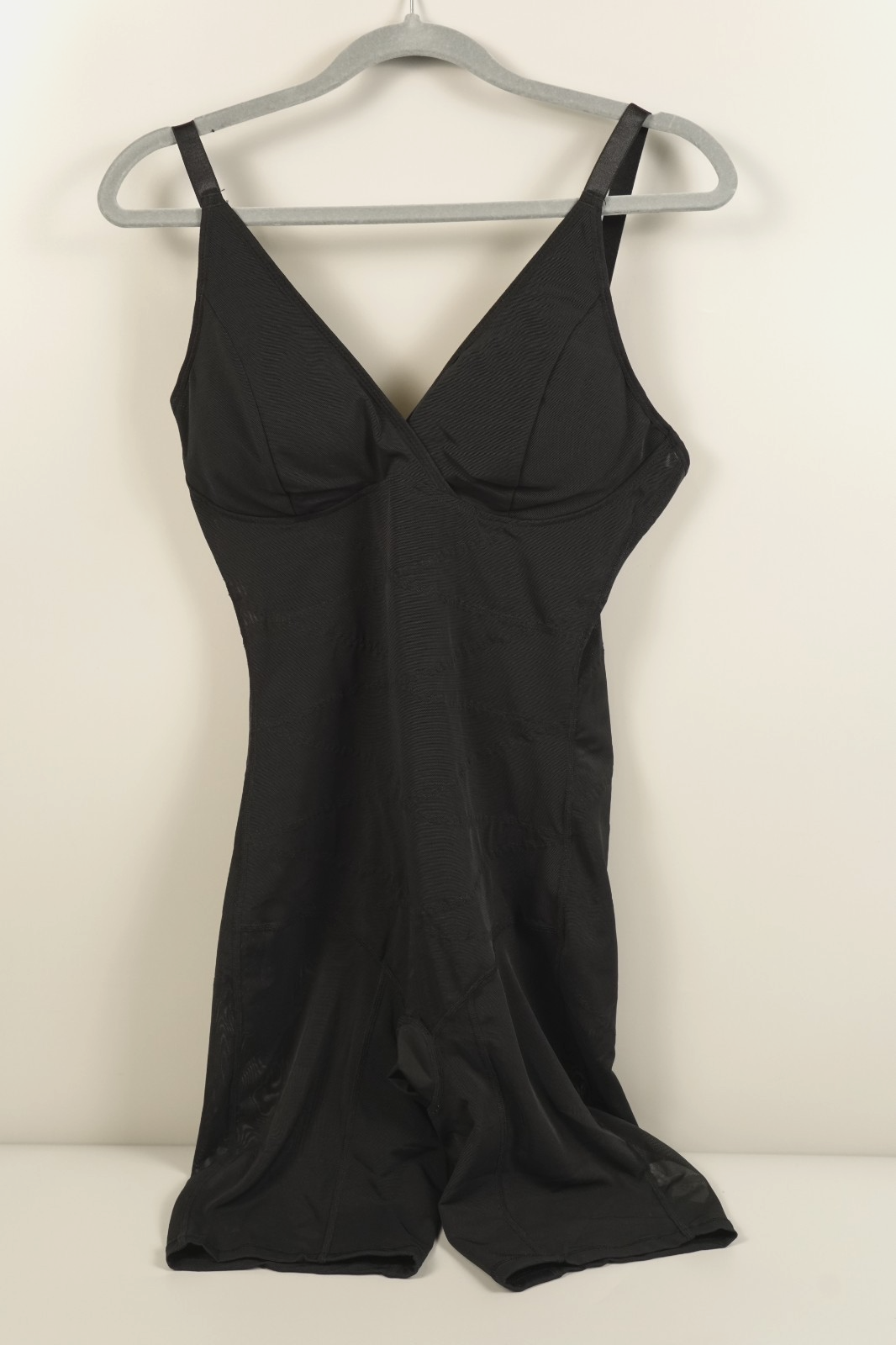 Women Shapewear Bodysuit Shaper V Neck Butt Lifter Full Body Tummy Control LARGE