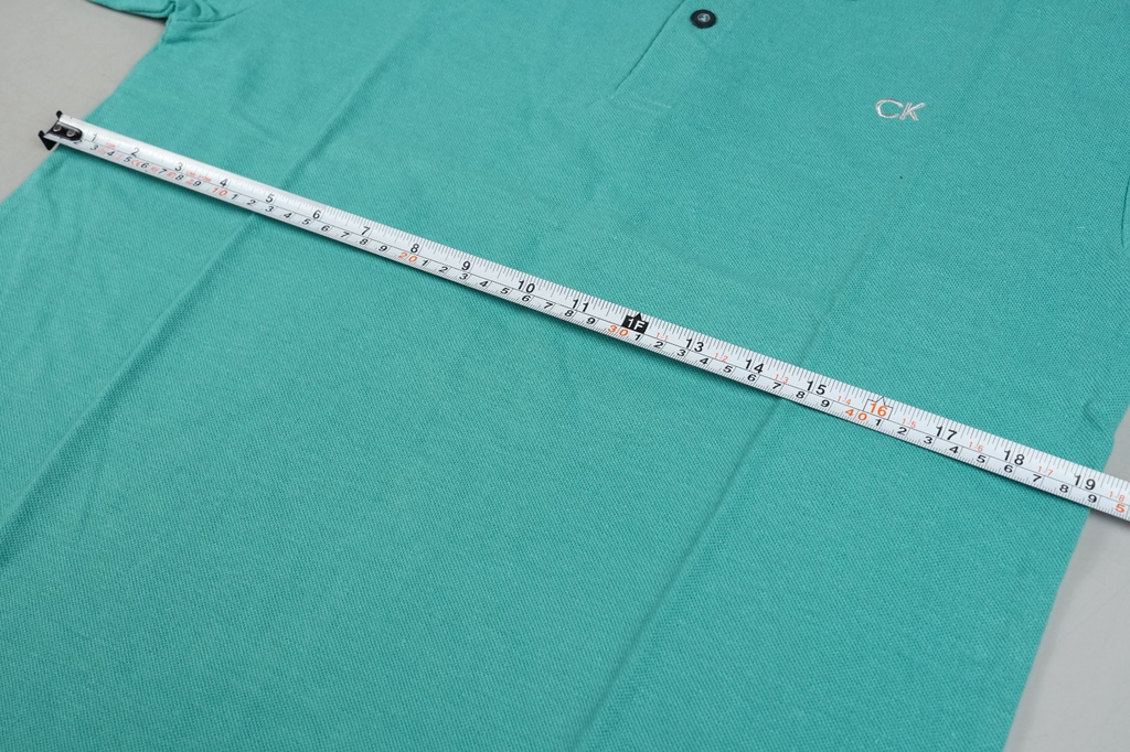 Calvin Klein Kids Polo T-Shirt Turquoise Size: Kids XL (18-20yo) Short Sleeve