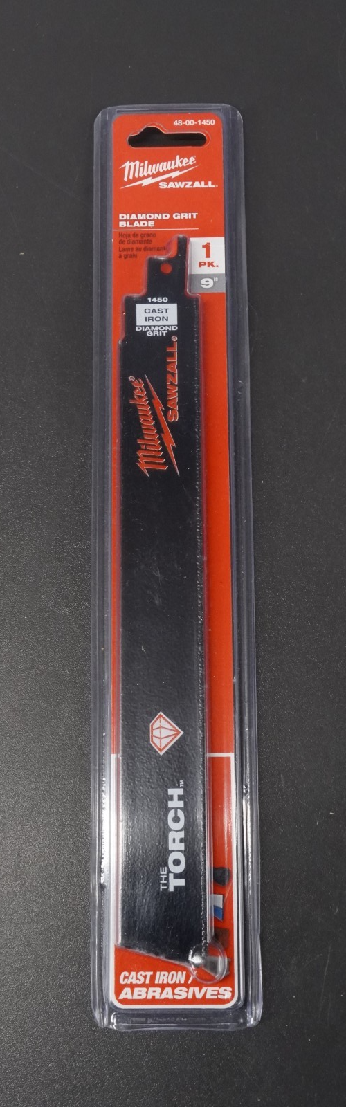 9" Reciprocating Saw Blade Milwaukee Diamond Grit Abrasive Sawzall 48-00-1450