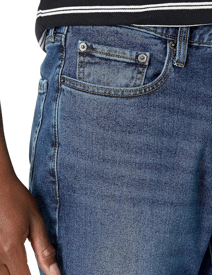 28W28L Men's Athletic-Fit Stretch Jean - Medium Wash Blue - Amazon Essentials