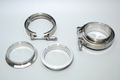 3.0" Inch Exhaust Clamp Kit Stainless V Band V-Band Set Heavy Duty Clamp Kit 2pc