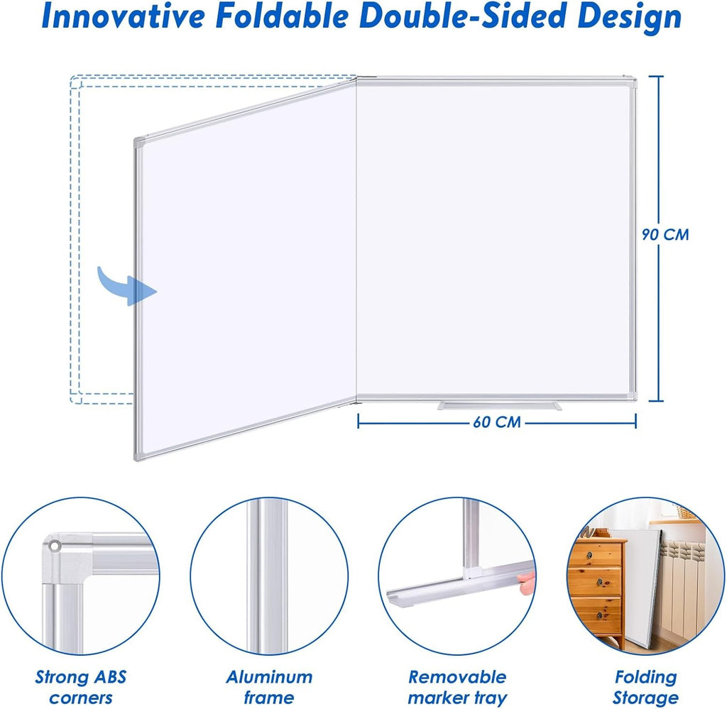 Magnet Whiteboard 150 x100 cm White Board for Wall Aluminium Frame Large