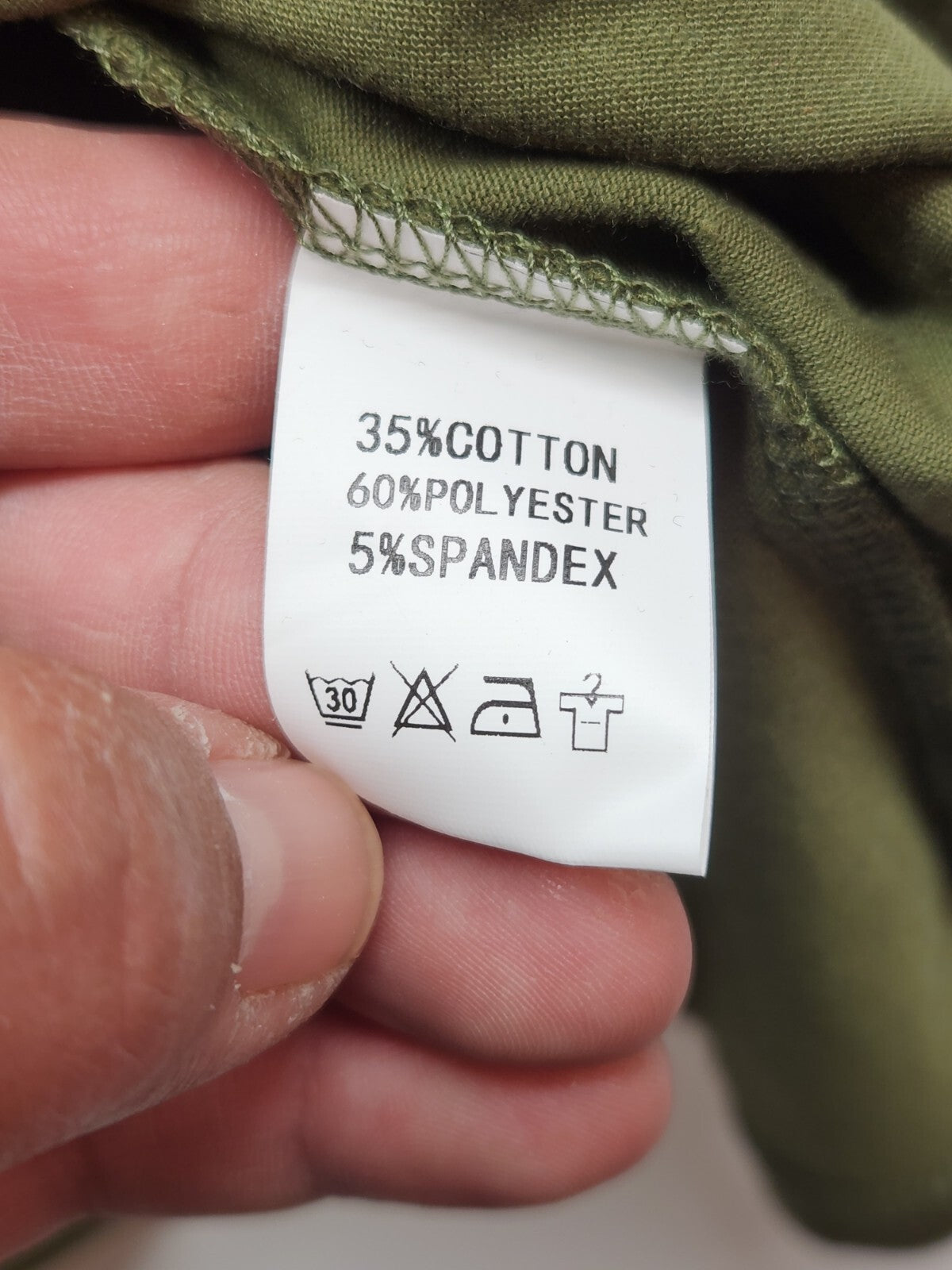 Women’s Long Sleeve Shift Dress in Army Green Casual Style, Size S, Polyester