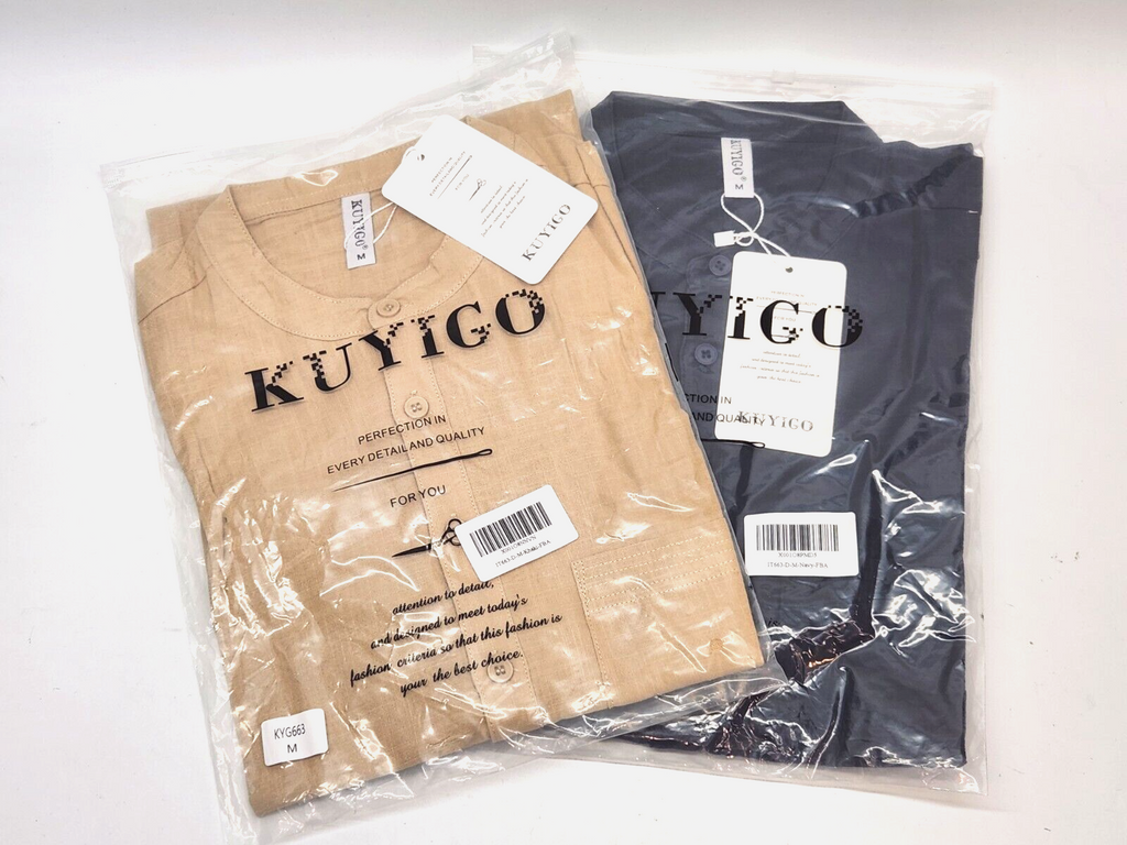 Men's Casual Cotton T-shirts Button Up Shirts Beach Hippie Men Linen Confort