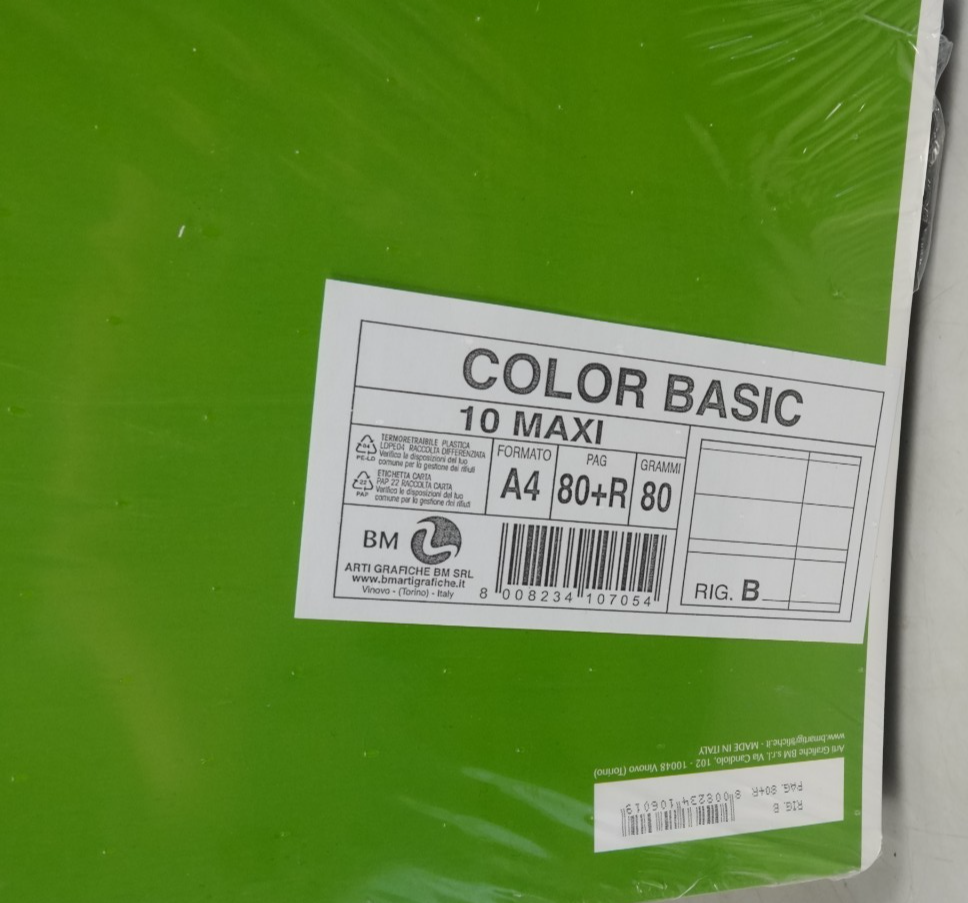 Ruling B A4 Notebook Stripes with Margins for 3rd Grade 80 g/m² Paper - 10 Pack