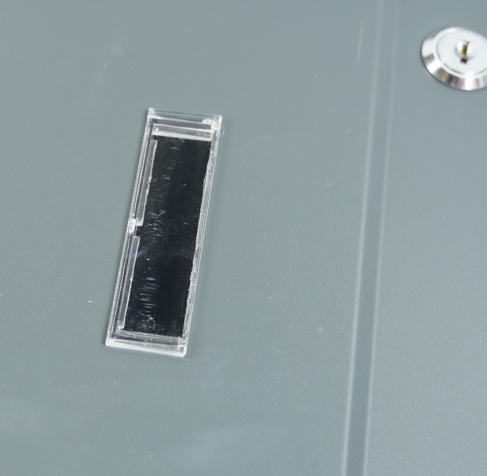 Post Box Steel Wall Mounted with Viewing Windows Name Slot 2 Keys Charcoal Grey