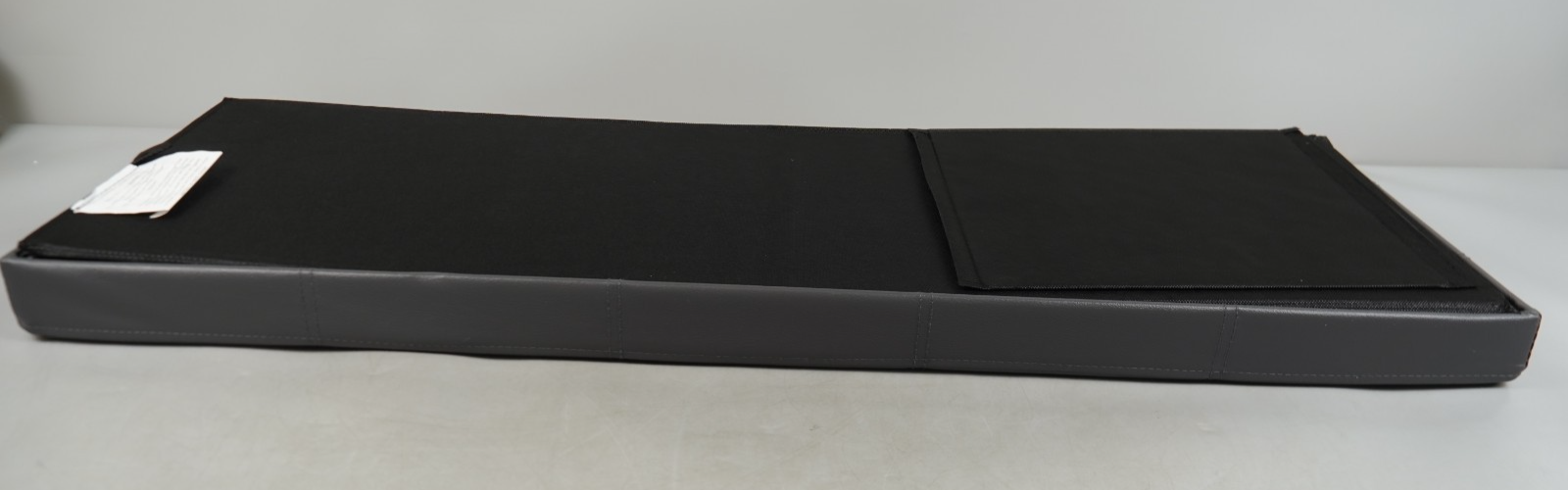 Storage Ottoman Bench 110cm Foot Rest Stool Storage Bench Leather Slate Grey