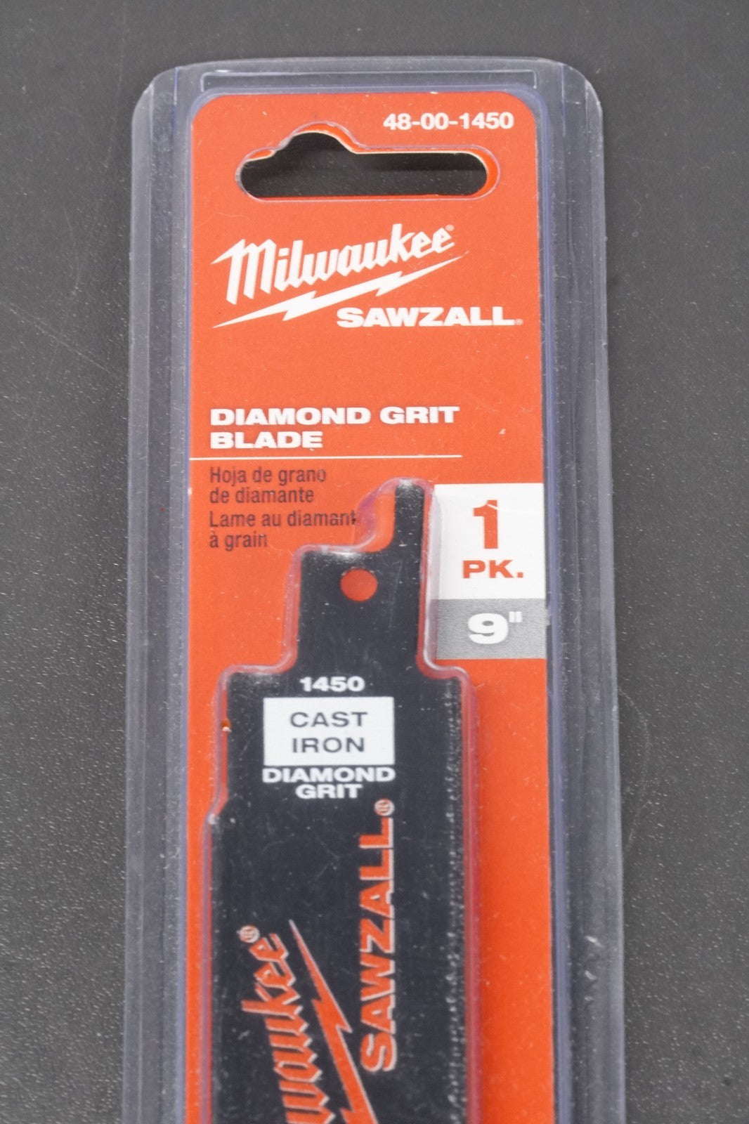 9" Reciprocating Saw Blade Milwaukee Diamond Grit Abrasive Sawzall 48-00-1450